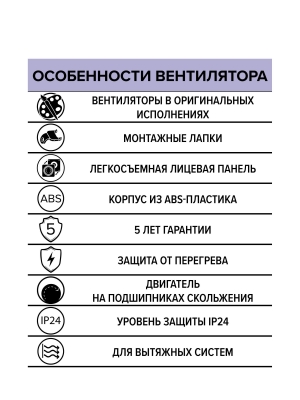 Вентилятор накладной WAVE D120 Gray ERA